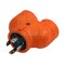 Ac Works Plug Adapter, 5-15/20R, L14-30P, 5-20P, 0 ft., Orange ADVL1430520 - alternate 4